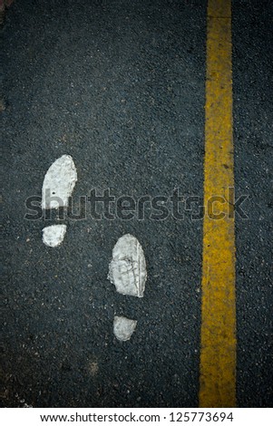 symbol foot walk lane on road symbol foot walk lane on road