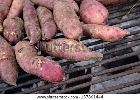 cassava burned food