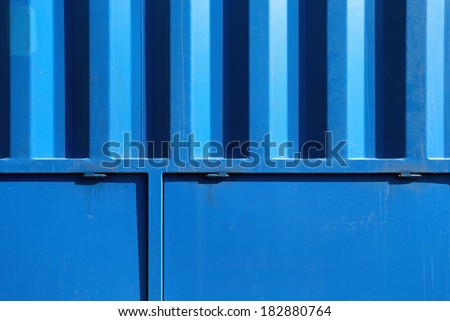 blue cargo freight container shipping background