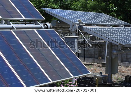 Solar panels for renewable energy production