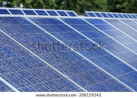 Solar panels for renewable energy production