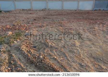 empty land used for construction building and sale