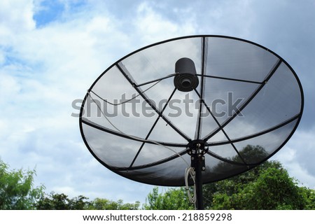 Satellite dish and TV antennas communication technology network