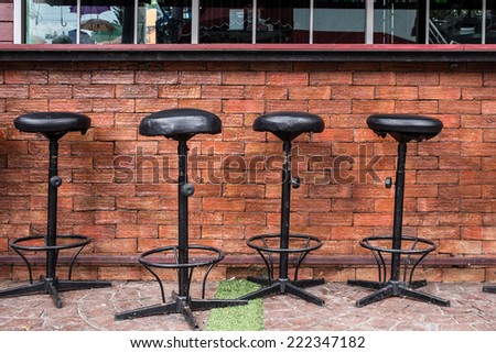 counter nightclub with seat bar stool
