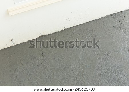 wet cement texture in building construction site for background