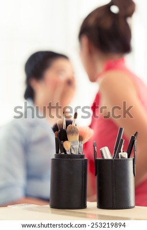 sets makeup brush for professional makeup artist