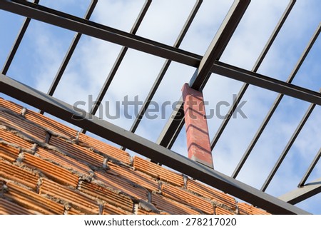 steel beams roof truss residential building construction industry