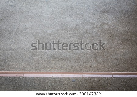stairway made from sand and small gravel stone washed floor