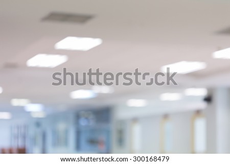 abstract blurred background interior light in office