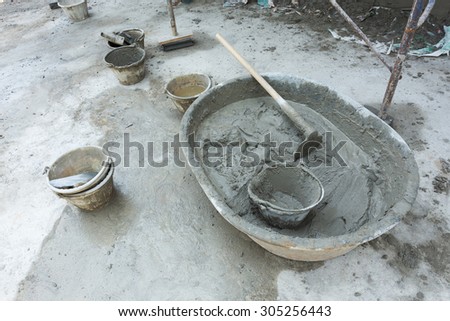 plaster cement concrete poured mixer for residential building construction