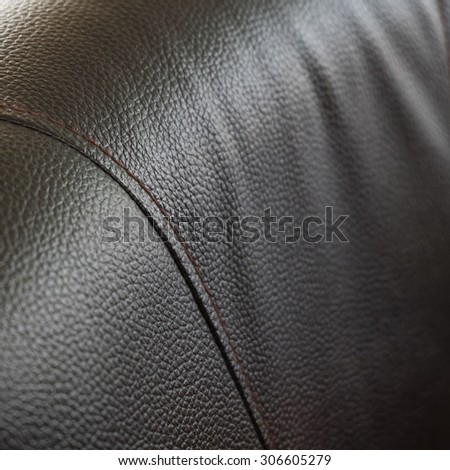 close up brown leather texture of sofa furniture