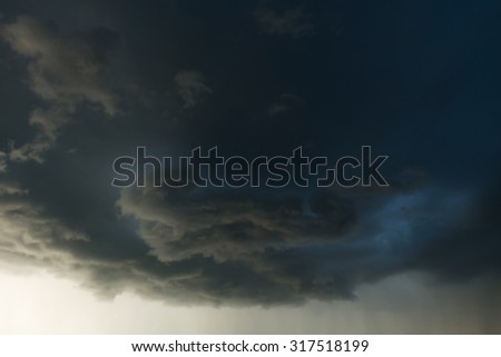 heavy rain storm clouds, thunderstorm dramatic sky, bad day weather background