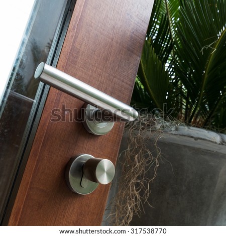 design of door handle and knob door modern style