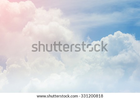 cloud on the sky background, cloudy weather with sunlight