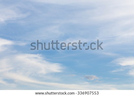 blue sky and white cloud, fluffy cloudy sky background