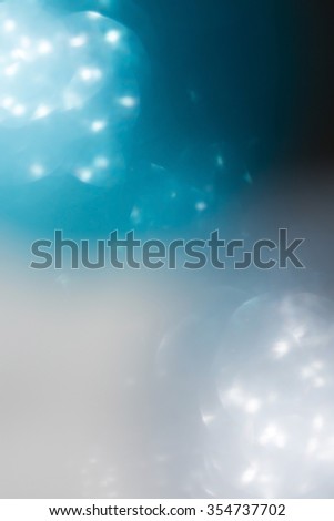 abstract blue and white background, image blur bokeh light celebration