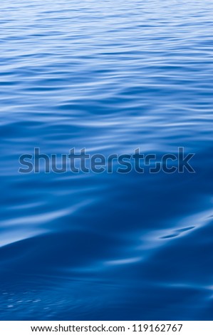 Blue water of Adriatic Sea.
