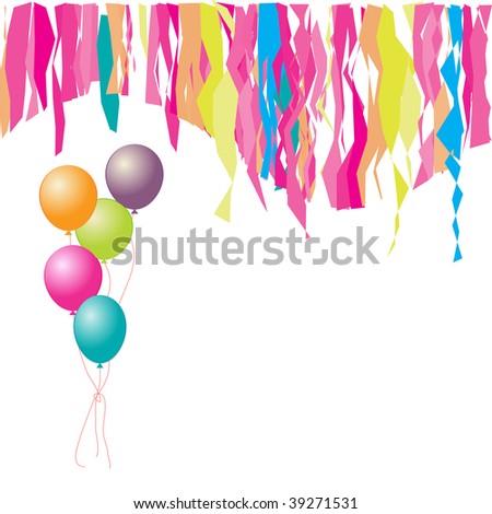 Happy Birthday Balloons. stock vector : Happy birthday!