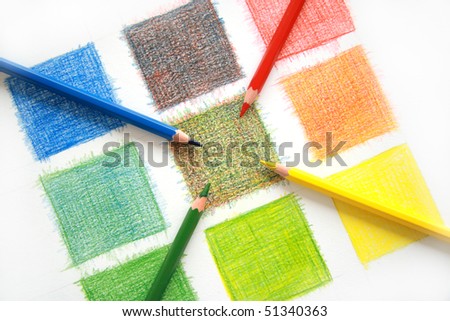 Color mix, pencils