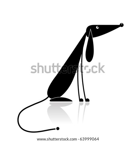 Black Dog Silhouette