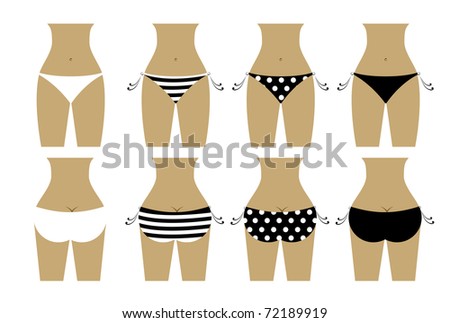 bikini bottom background. stock vector : Bikini bottom