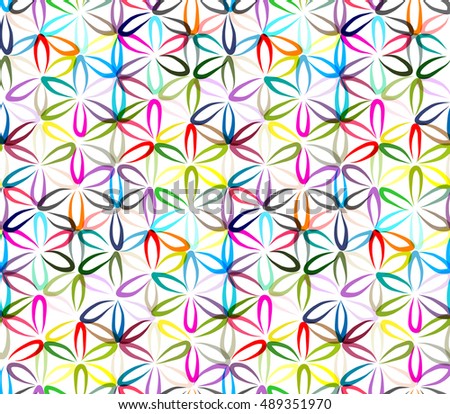 Flower Of Life, Seamless Pattern For Your Design Stock Vector