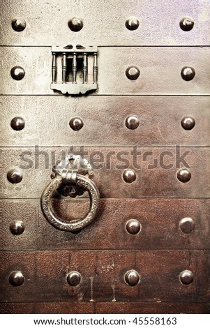 Old arabic styled iron door.