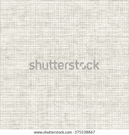 Grunge canvas texture. White fabric background. Abstract vector.