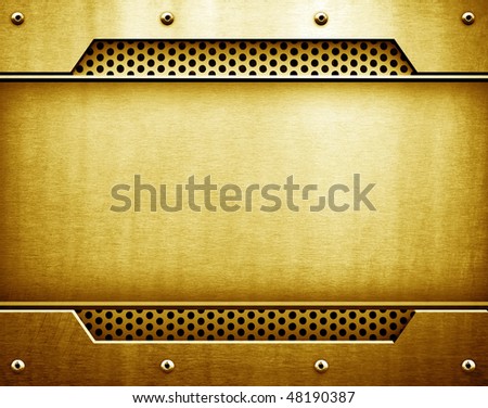 golden metal template
