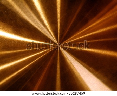 shining golden plate