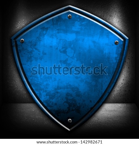 metal shield background