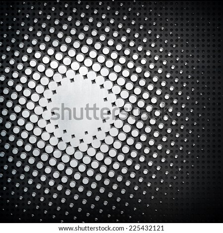 metal background with halftone pattern