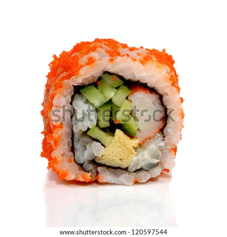 Roll Sushi isolated on white background Roll Sushi isolated on white background