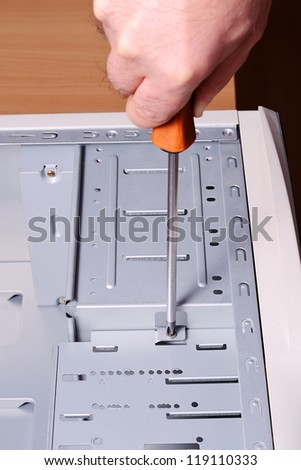 Computer installation and repair width screwdriver