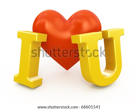 Love You Sign. heart with I love you sign