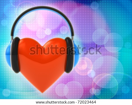 i love music backgrounds. stock photo : Love music. Abstract ackground