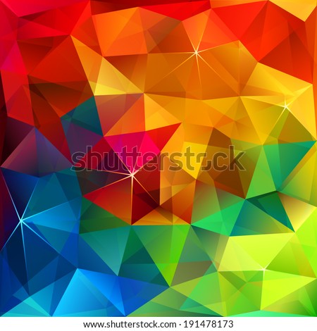 Rainbow colors triangular vector pattern Rainbow colors triangular vector pattern