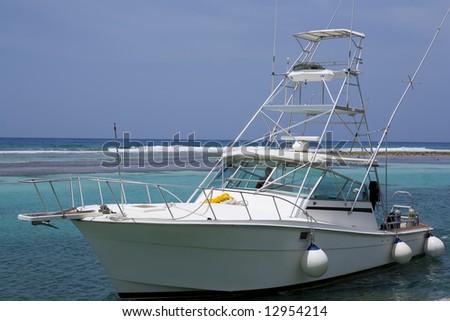 Caribbean Dive Boat pulling up to the Dock