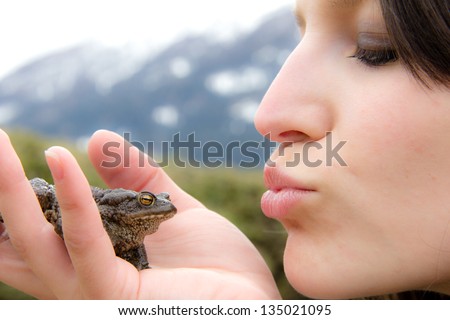 Girl Kissing Toad