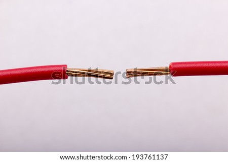 electric cable isolated on white background electric cable isolated on white background