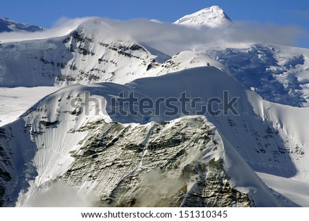 snowcovered mountains in the interior Alaska