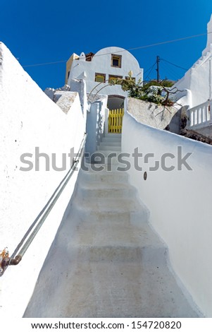 Small path in a greek village