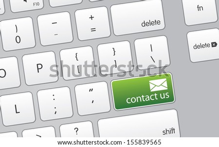 Keyboard with Contact Us Icon