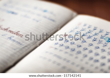 handwriting exercise book