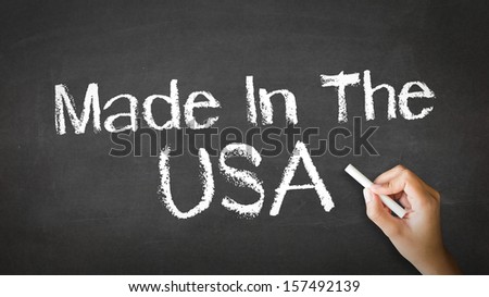 Made in USA Chalk Illustration