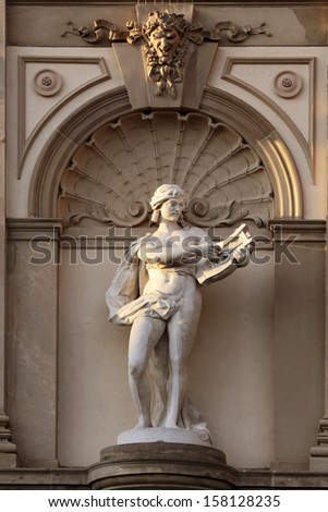 Musicians statue of Greek god Apollo