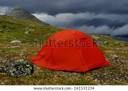 outdoor, camping, stora sjoefallet national park, laponia, norrbotten, lapland, sweden,  swedish lapland, europe