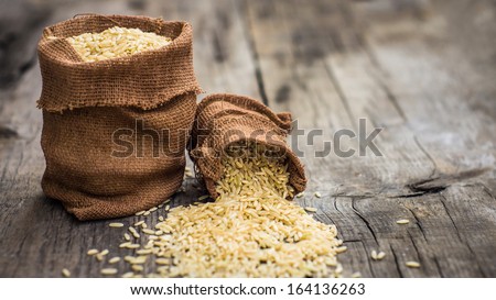 Brown rice bags