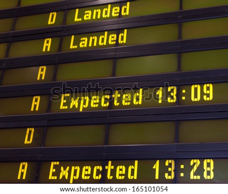 flight departure times board