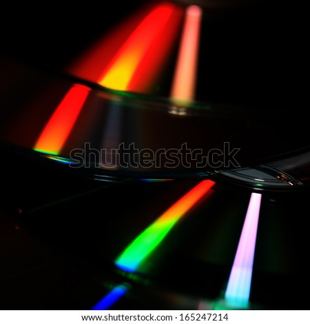 light reflections on a cd